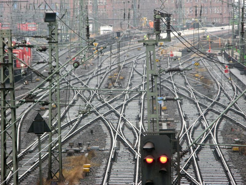 Gleisanlagen am Hauptbahnhof Hamburg