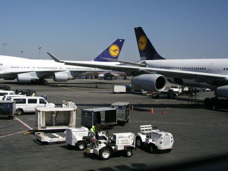 Zweimal Lufthansa am Los Angeles Airport