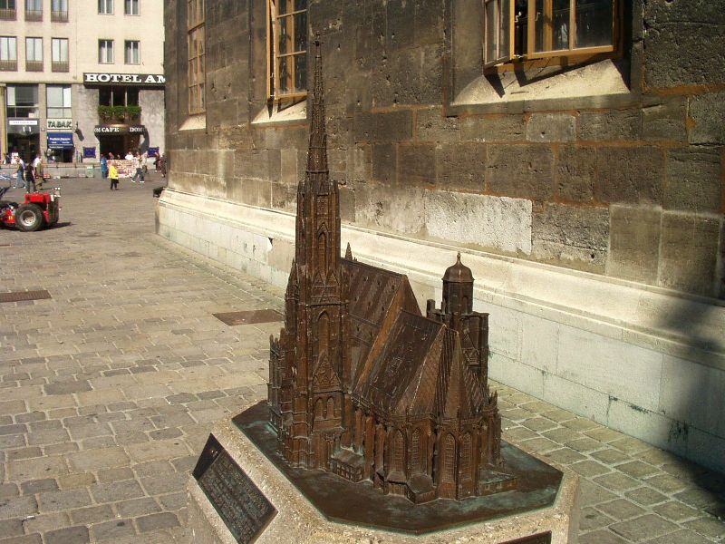 Das Modell des Stephansdoms in Wien