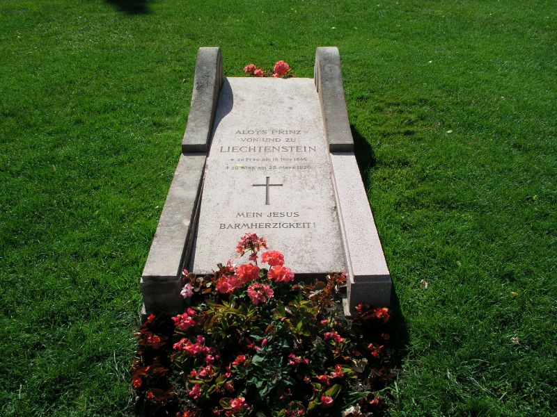 Grab von Aloys Prinz von und zu Liechtenstein