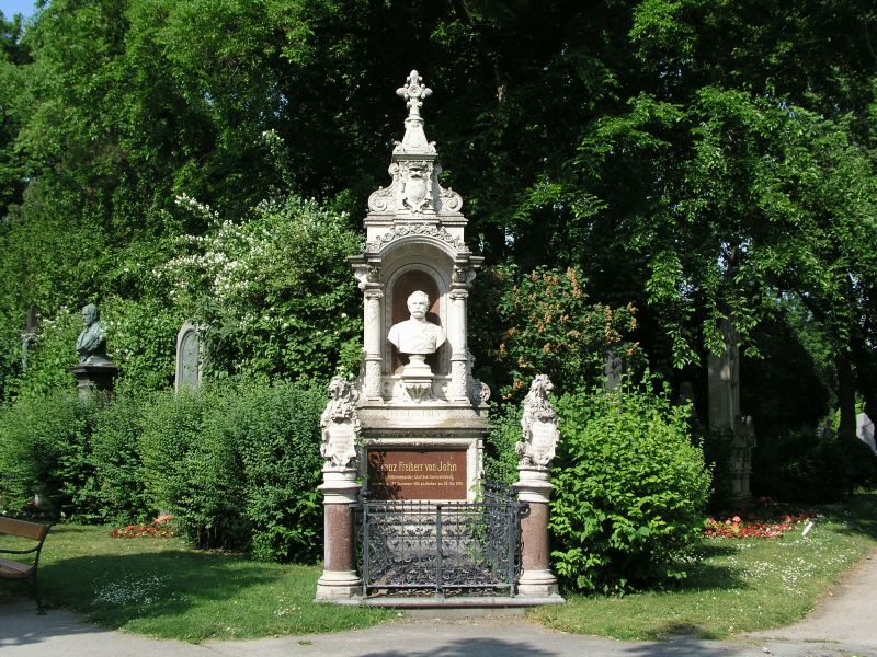 Grab von Franz Freiherr von John auf dem Wiener Zentralfriedhof