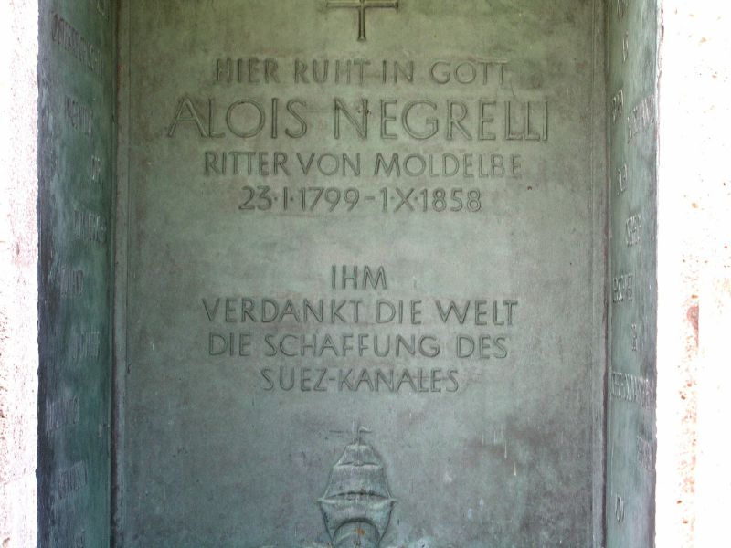Grab von Alois Negrelli, Ritter von Moldelbe, auf dem Wiener Zentralfriedhof