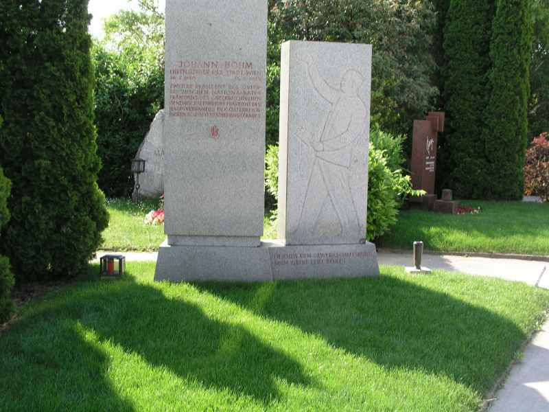 Grab von Johann Böhm auf dem Wiener Zentralfriedhof