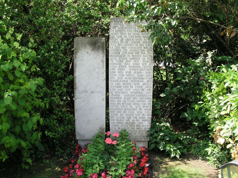 Grab von Albin Skoda auf dem Zentralfriedhof in Wien
