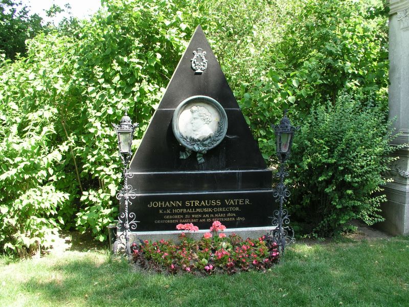 Ehrengrab von Johann Strauss (Vater) auf dem Wiener Zentralfriedhof