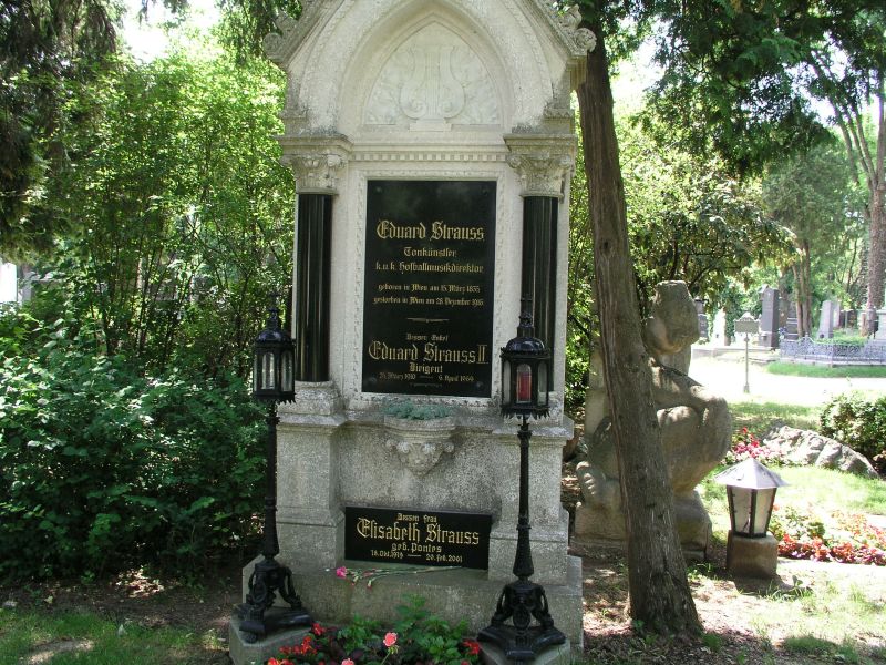 Ehrengrab von Eduard Strauss auf dem Wiener Zentralfriedhof