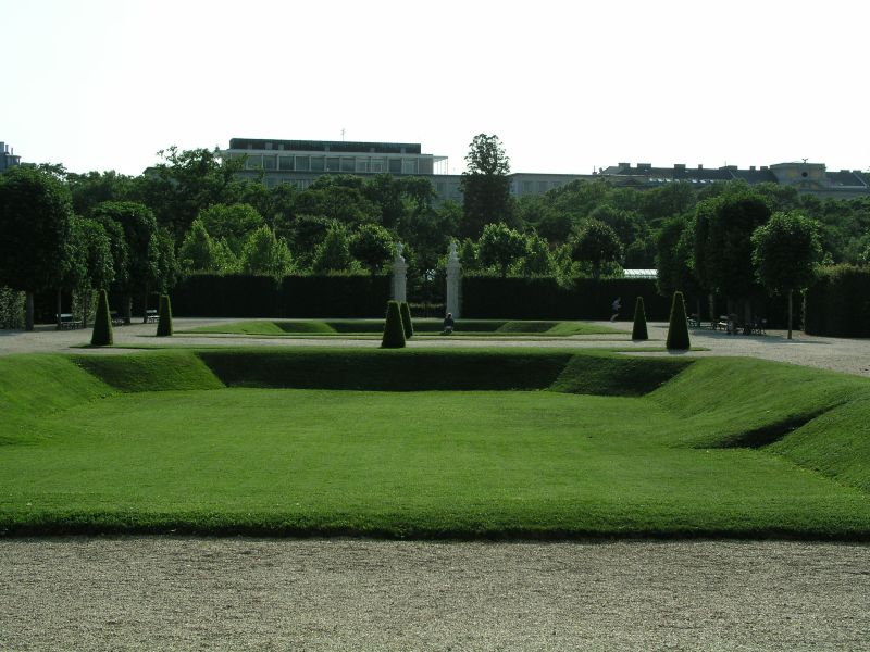 Gartenanlage beim Unteren Belvedere