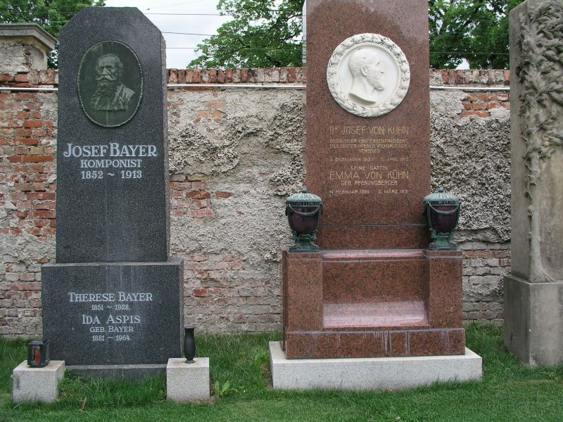 Josef Bayer und Josef von Kühn Grab