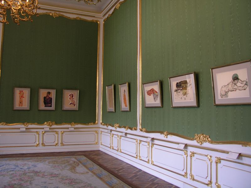 Prunkräume der Albertina mit Werken von Egon Schiele