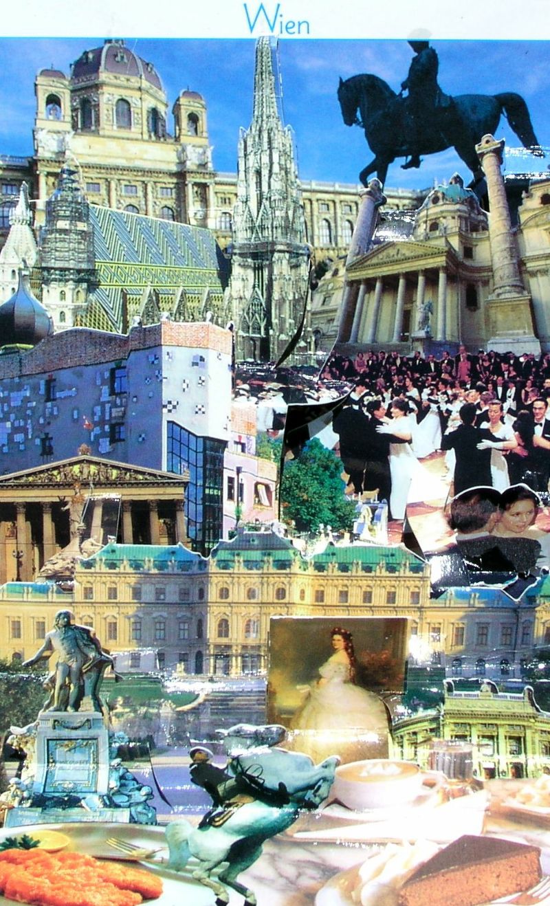 Kitsch Karte aus Wien
