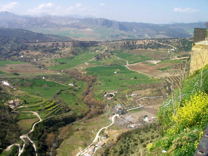 Blick von Ronda aufs andalusische Umland