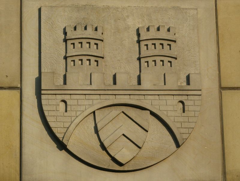 Wappen der Stadt Bielefeld am Neuen Rathaus
