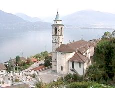 Caviano - Kirche und Friedhof