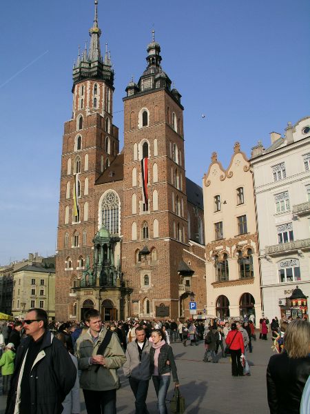 Krakau, Marienbasilika am Hauptplatz