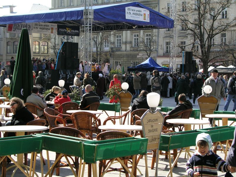 Krakau, H.C. Andersen Festival auf dem Hauptplatz