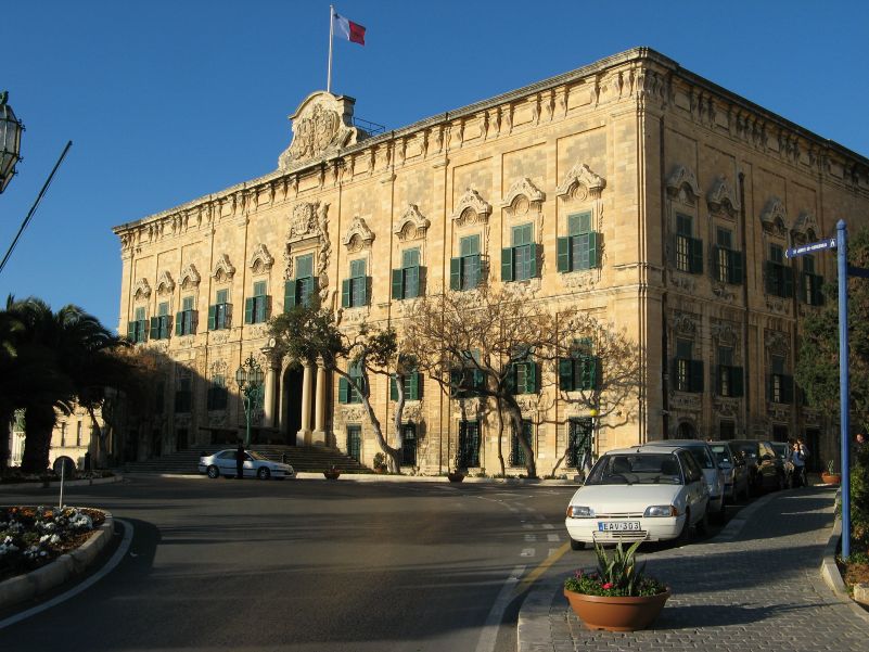 Auberge de Castille, Sitz der Regierung Maltas