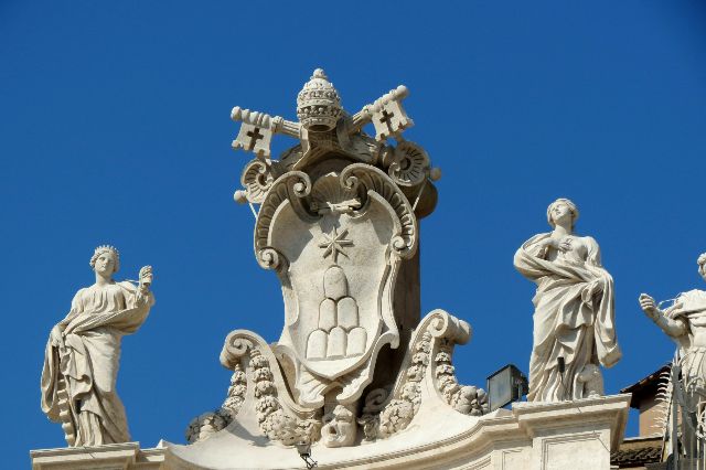 Petersplatz und Petersdom im Vatikan in Rom