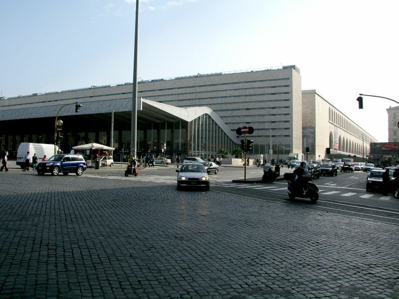 Rom Stazione Termini, der Hauptbahnhof und Verkehrsknotenpunkt